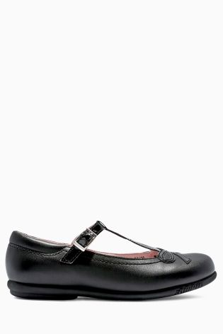 Black Patent T-Bar Shoes (Older Girls)